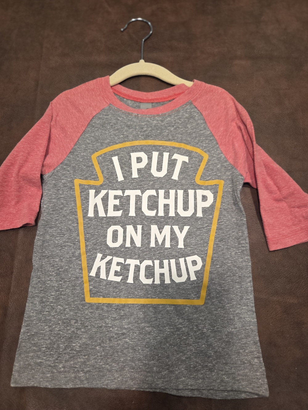 NNT Kids Raglan Tee - 'Ketchup On My Ketchup', 4T